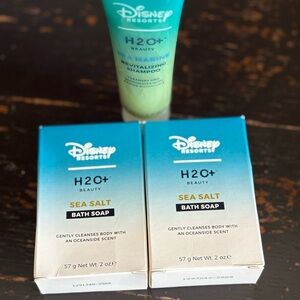 Disney Resorts H2O+ Beauty Sea Salt Bath Soap & Sea Marine Revitalizing Shampoo